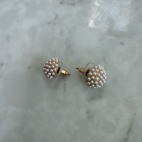 Gold and pearl earrings - Picture 4 of 4